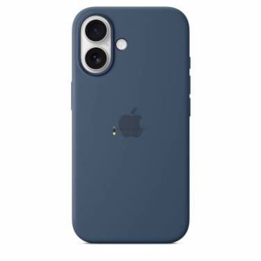 Apple iPhone 16 Silicone Case with MagSafe Denim